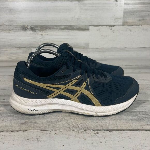 Asics Women's Blue Gen‎ Contend 7 Running Shoes Size 9 - Picture 1 of 8